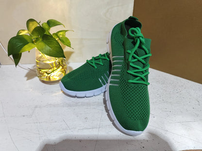 Women's Breathable Sneaker High-cut Lace-up Platform Casual Shoes