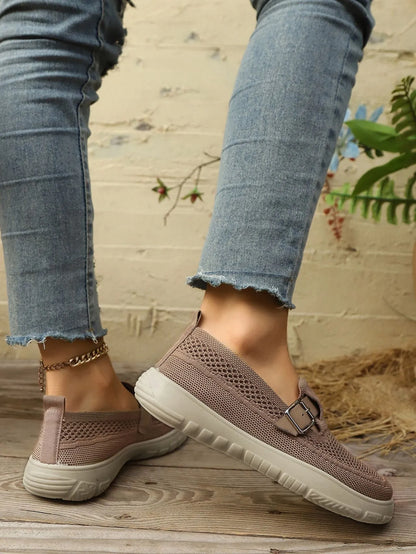 Breathable And Comfortable Sneaker Slip-on Soft Bottom Walking
