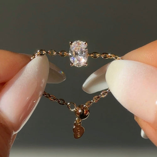 The Original Self-Love Chain Ring- Yellow Gold