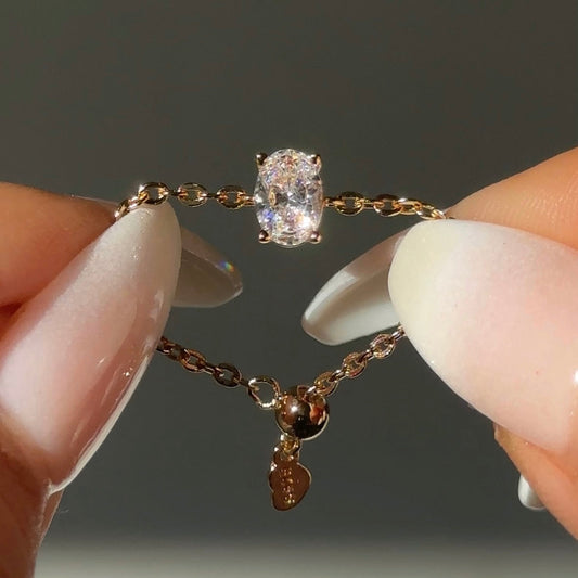 The Original Self-Love Chain Ring- Yellow Gold