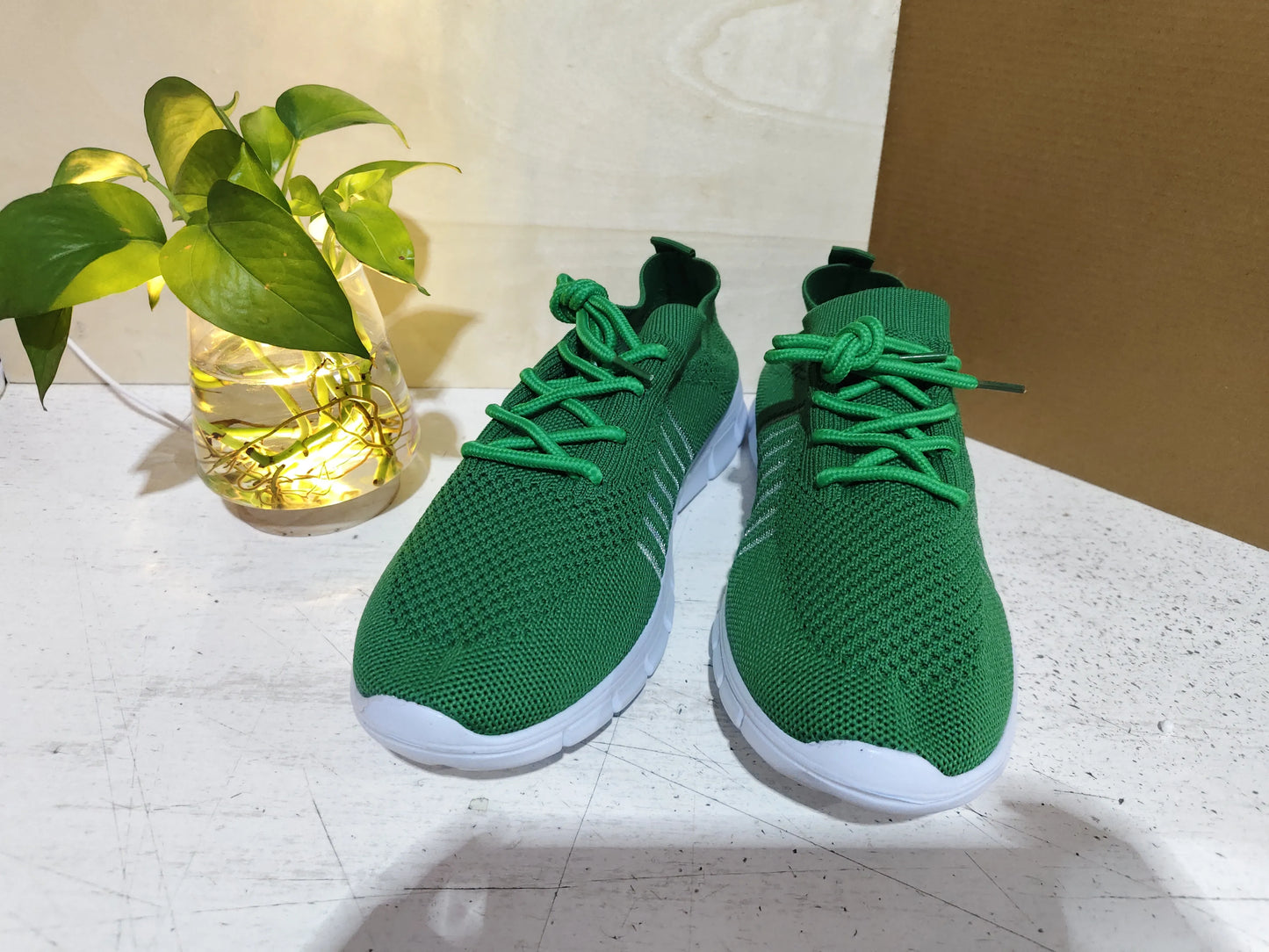 Women's Breathable Sneaker High-cut Lace-up Platform Casual Shoes