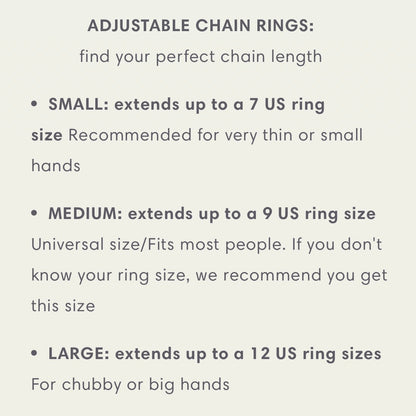 The Original Self-Love Chain Ring- Yellow Gold