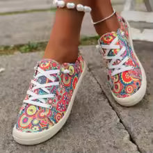 Claudista™ Boho Bloom Slip-Ons